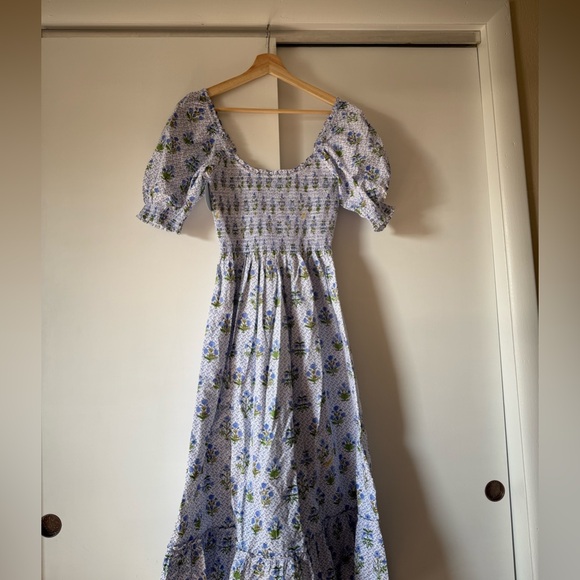 Hill House Blue and White Floral Maxi Dress - Picture 8 of 8